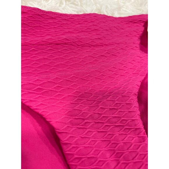 Victorias Secret Mid Rise Pink Textured Bikini Bottom S/P - Picture 3 of 10